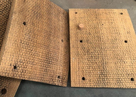 Revestimento de travões tecido livre de amianto Bloco de travões tecido almofadas de travões tecidas para perfuração de poços de petróleo