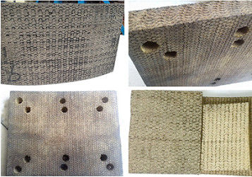 Forro tecido material de Woven Brake Block do motorista de pilha da máquina de perfuração com resina