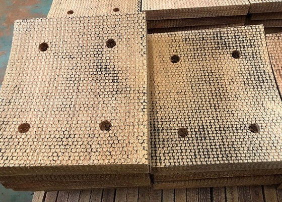 Bloco de freio trançado reforçado com fio de cobre, bloco de freio de latão para perfuração de poços de petróleo